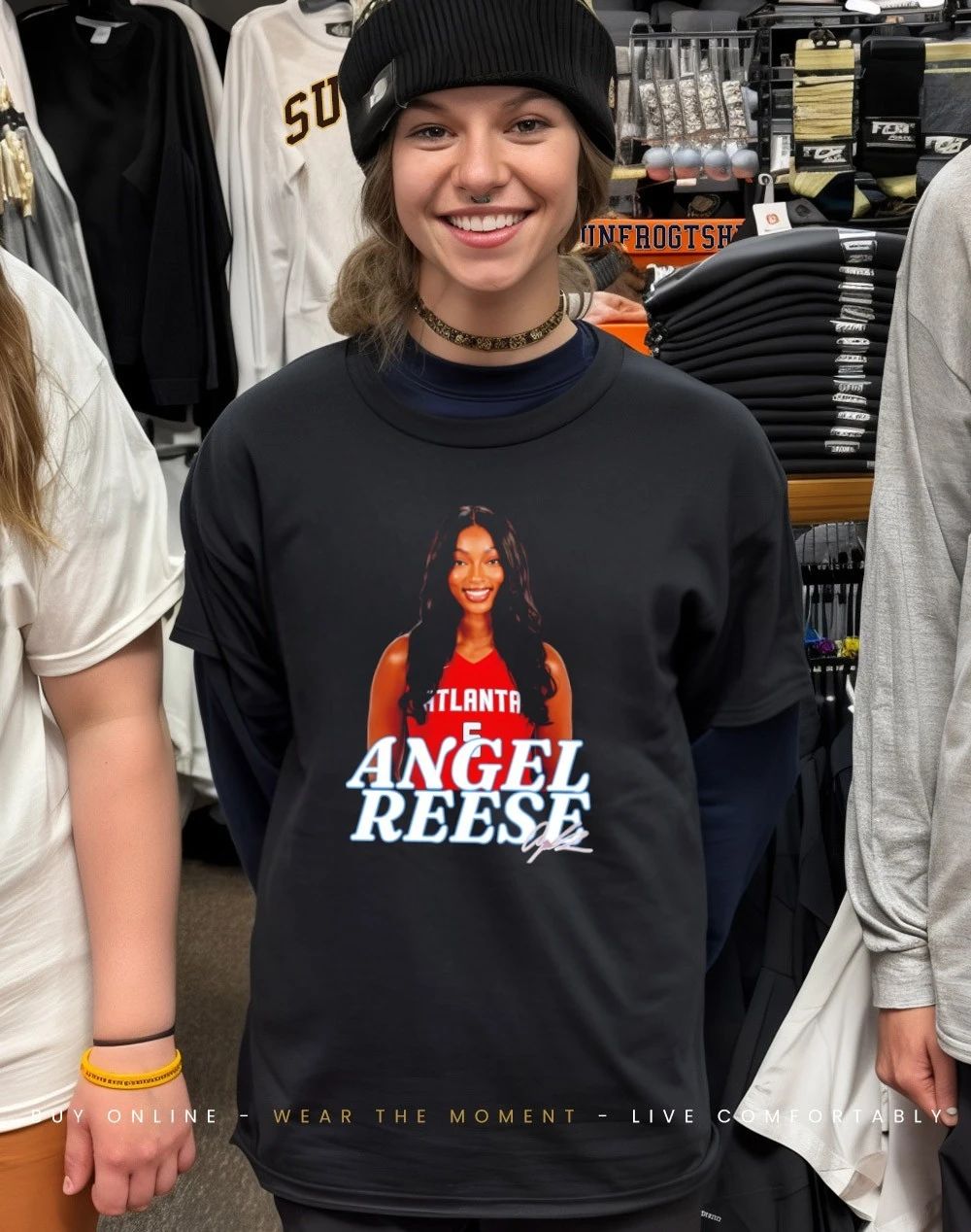 Angel Reese Atlanta Dream signature graphic shirt