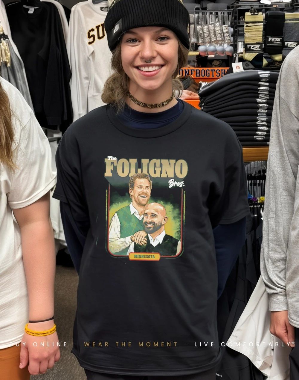 Nick Foligno and Marcus Foligno Minnesota Step Brothers shirt