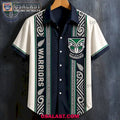 New Zealand Warriors Vintage Striped Rugby Premium Hawaiian Shirt