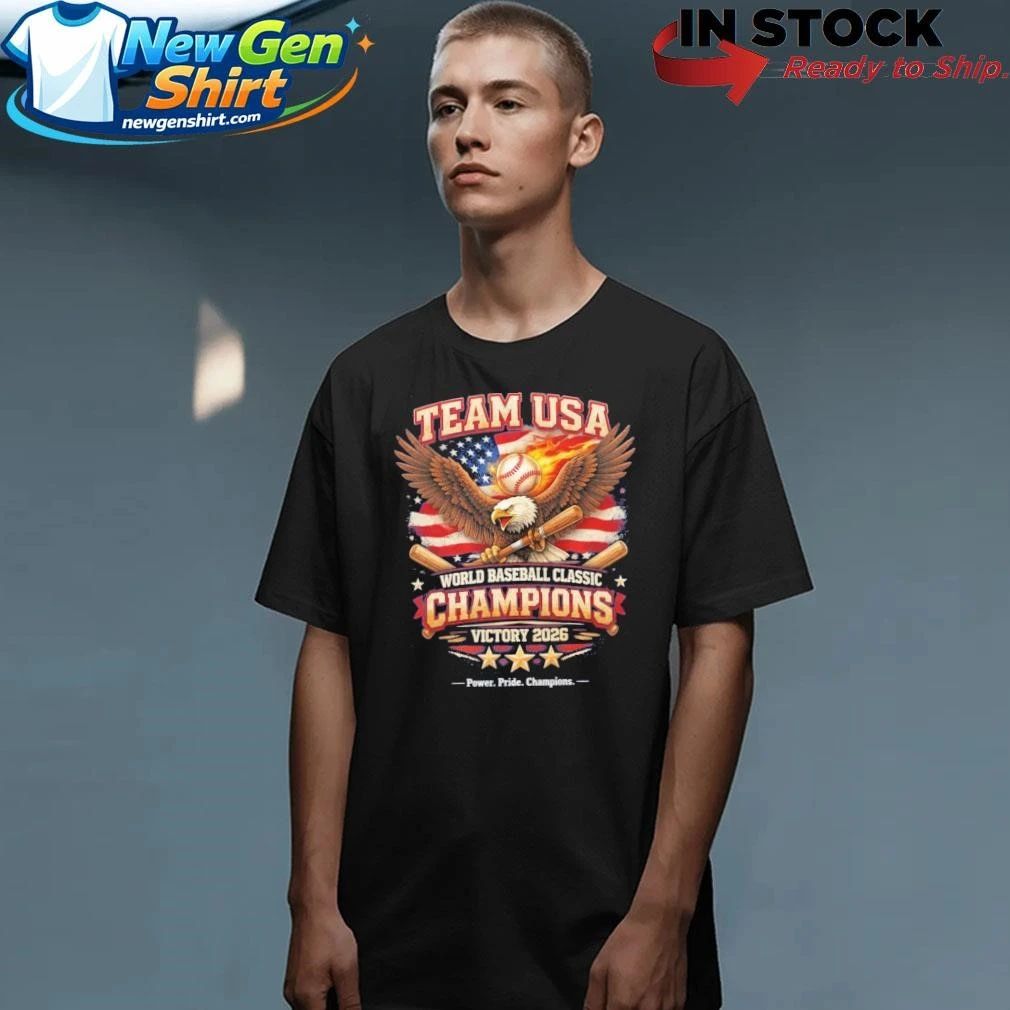 Team USA World Baseball Classic Champions Victory Shirt