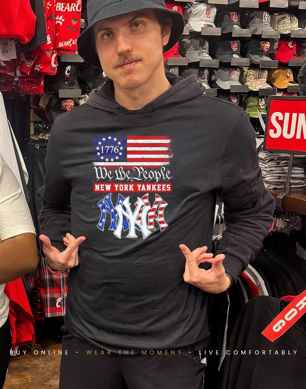 New York Yankees 1776 We The People USA flag shirt
