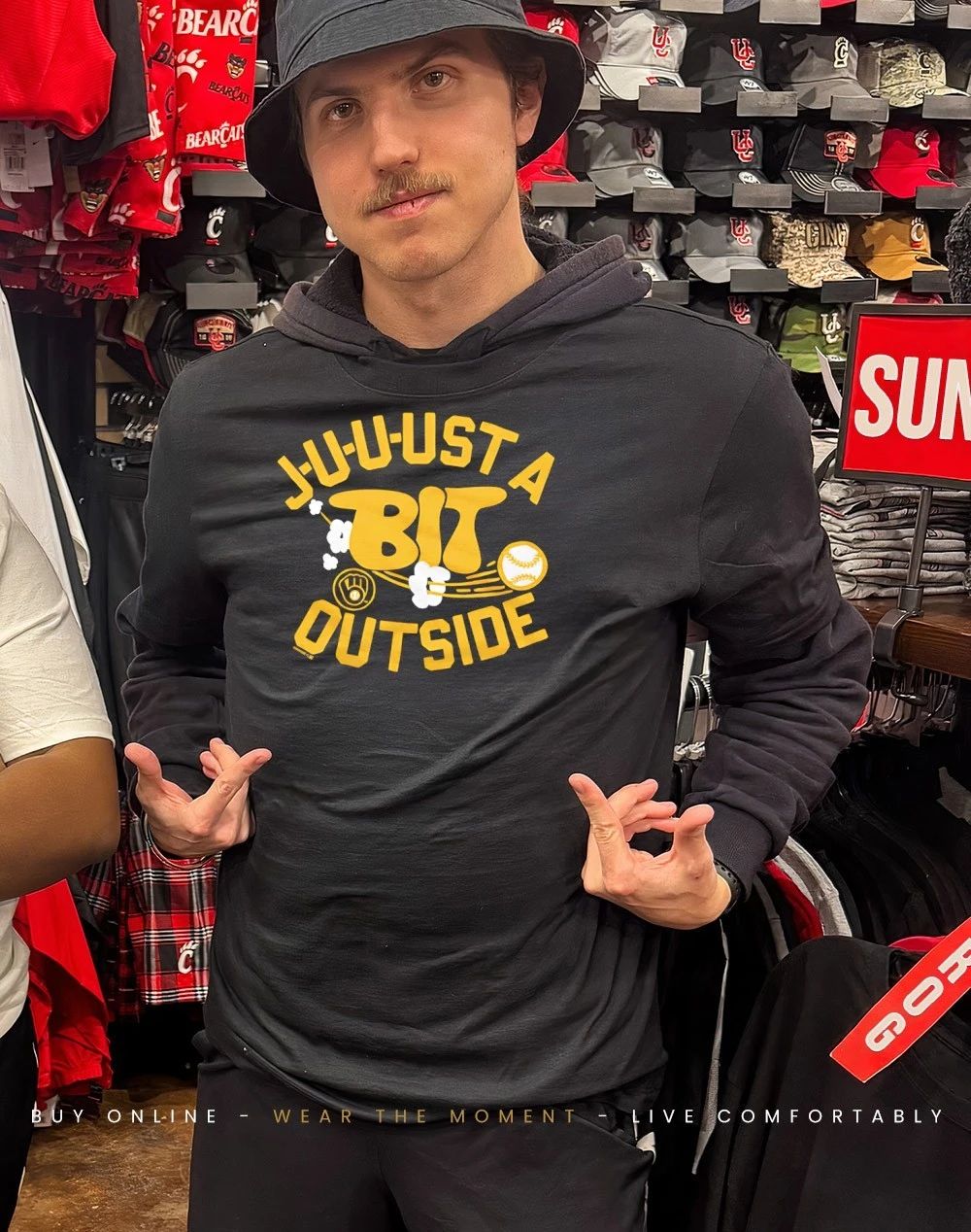 Milwaukee Brewers Juuust a Bit Outside shirt