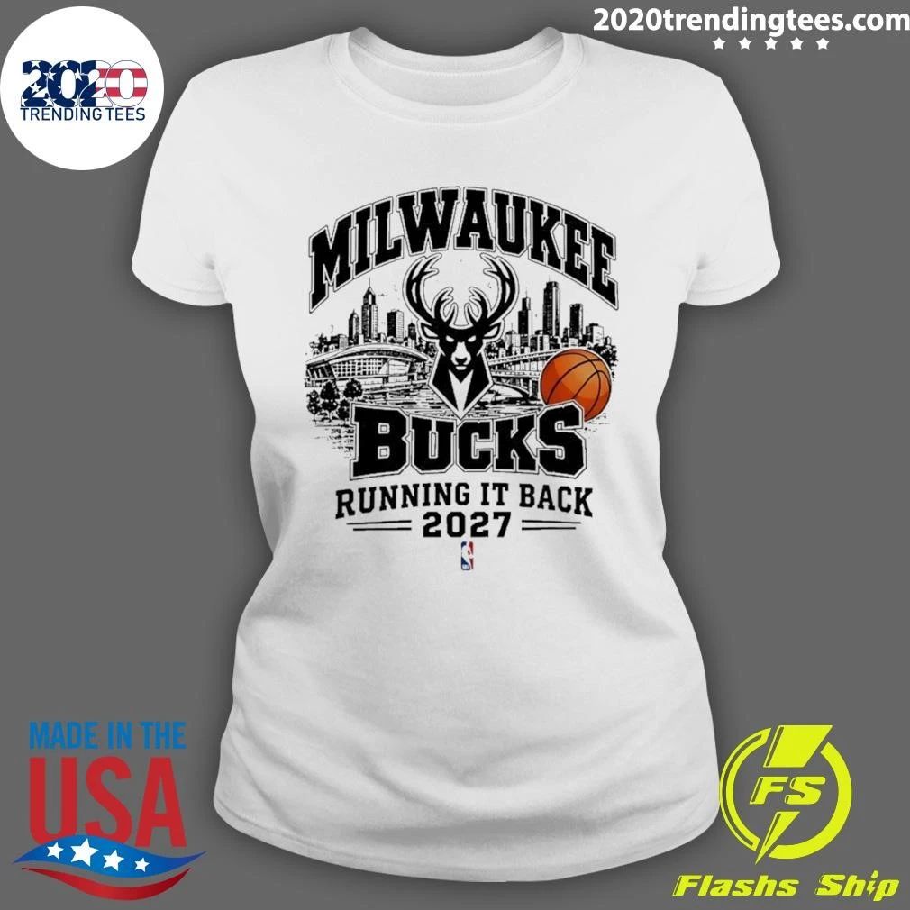 Milwaukee Bucks Basketball Running It Back 2027 Nba Shirt