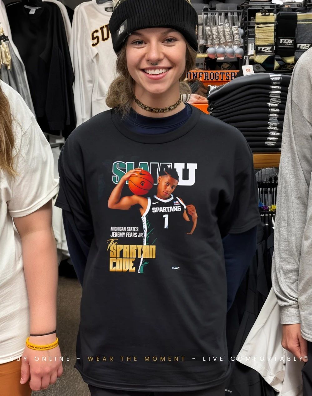 Jeremy Fears Jr. Michigan State Spartans The Spartan Code shirt