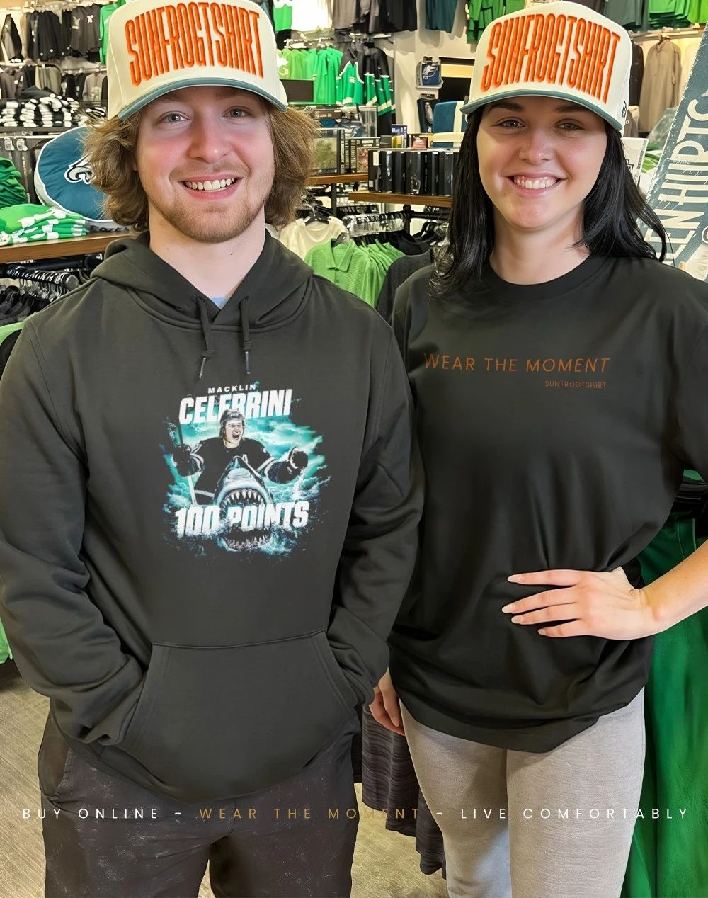 Macklin Celebrini San Jose Sharks 100 Points graphic shirt
