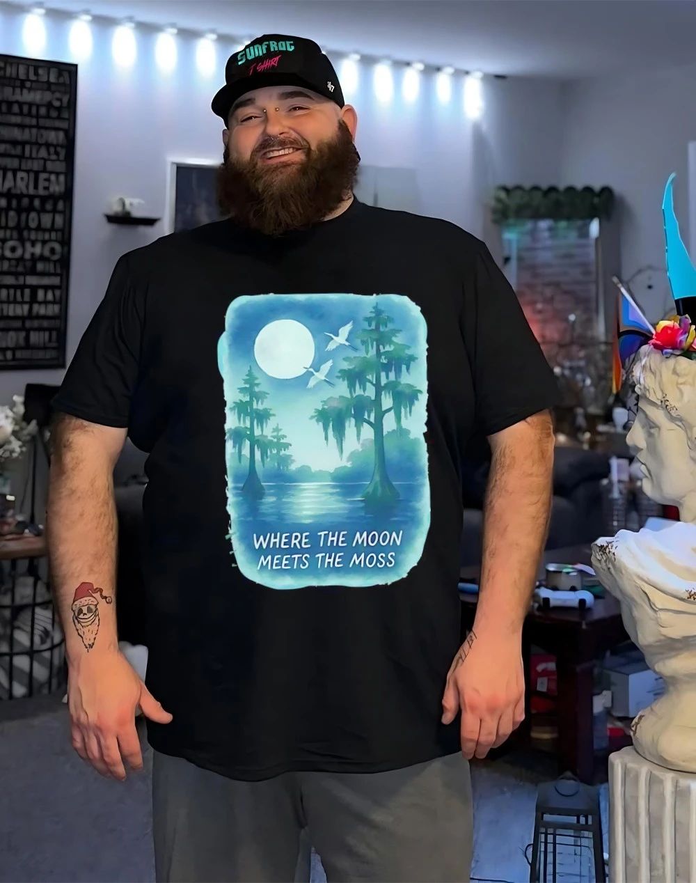 Louisiana where the moon meets moss shirt