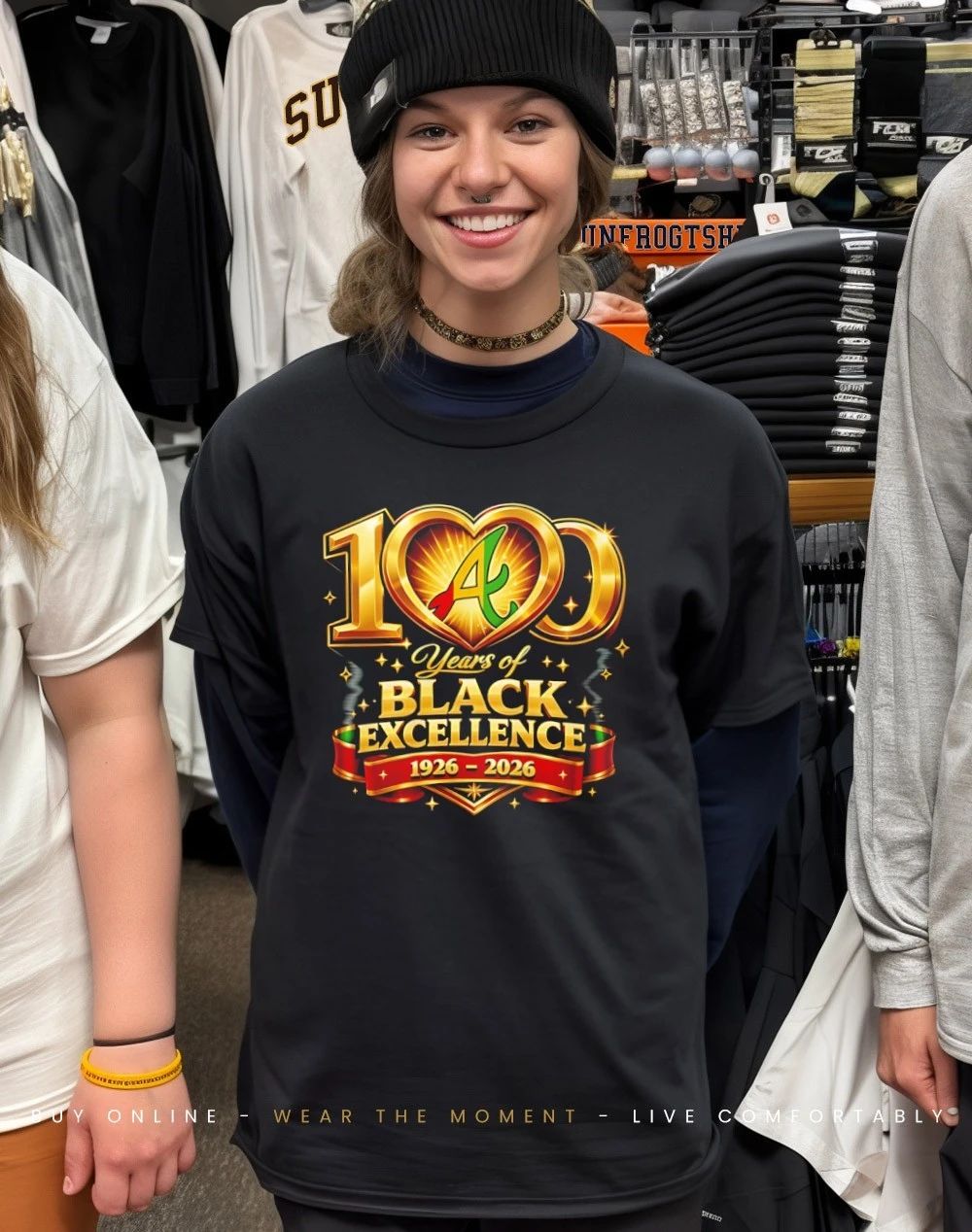 Atlanta Braves 100 Years of Black Excellence 1926 2026 logo shirt