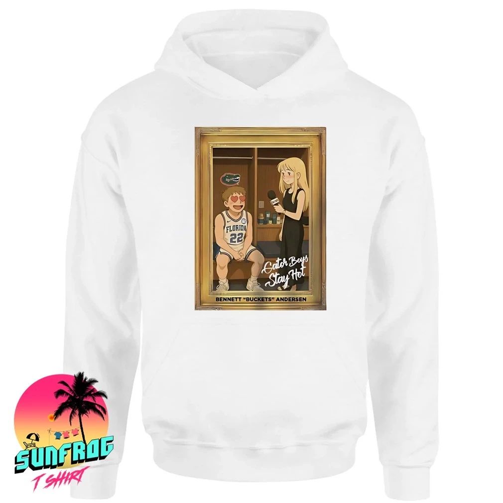 Bennett Andersen buckets Talia Baia Gator boys stay hot shirt