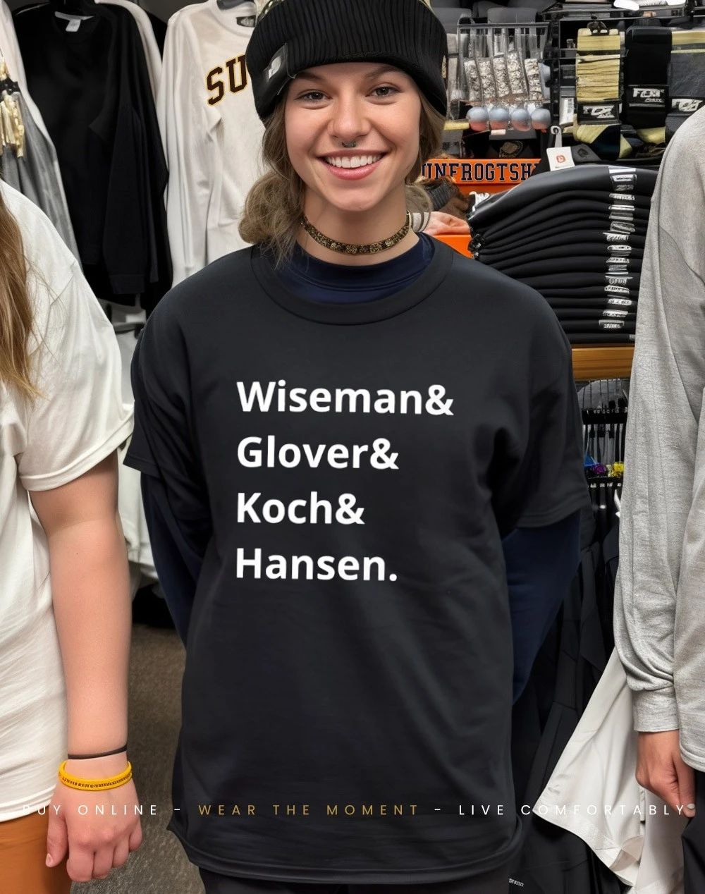 Artemis II Moon Mission Wuseman Glover Koch Hansen name shirt