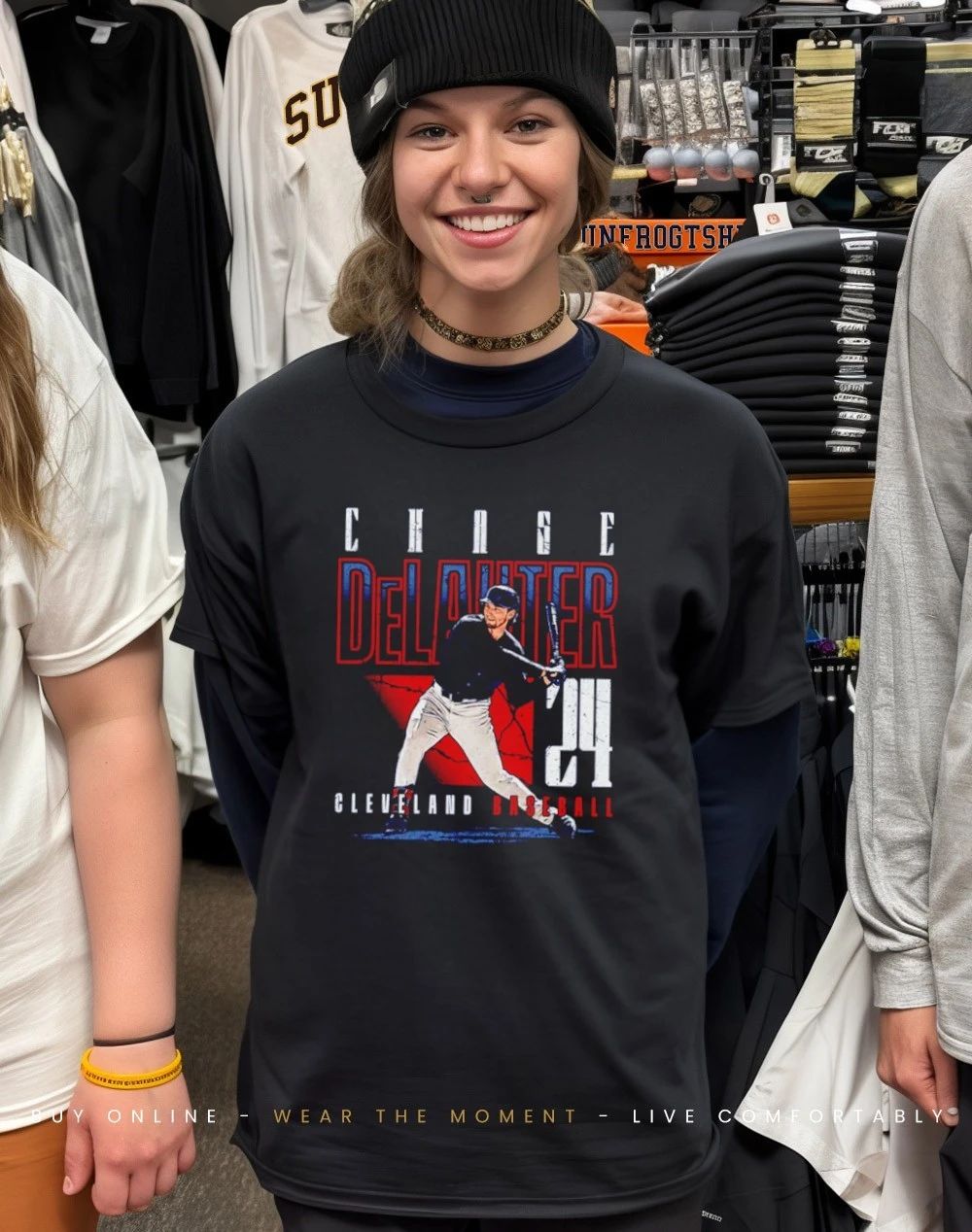 Chase Delauter Cleveland Guardians player name shirt