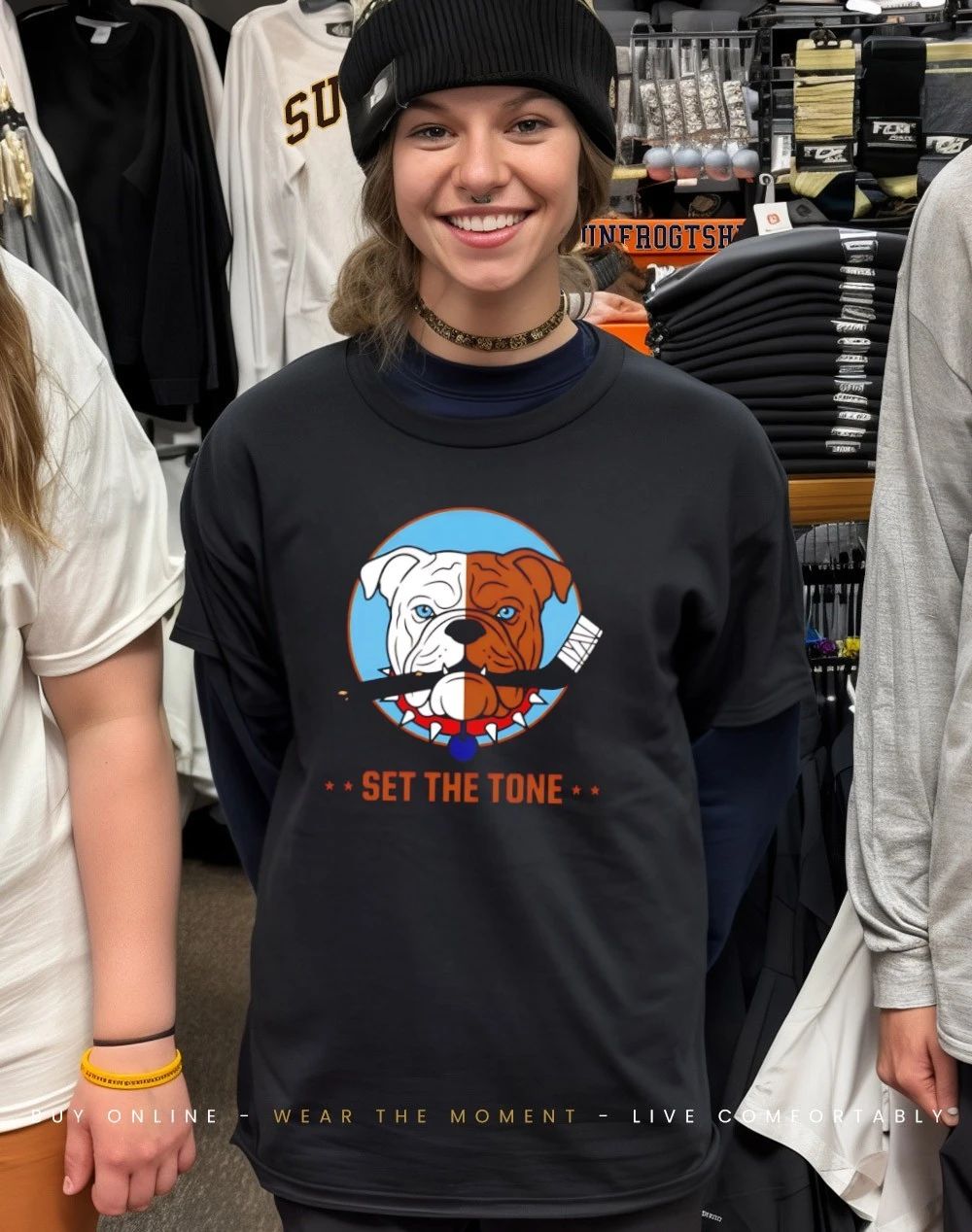 Shoresy Sudbury Bulldogs set the tone hockey logo shirt