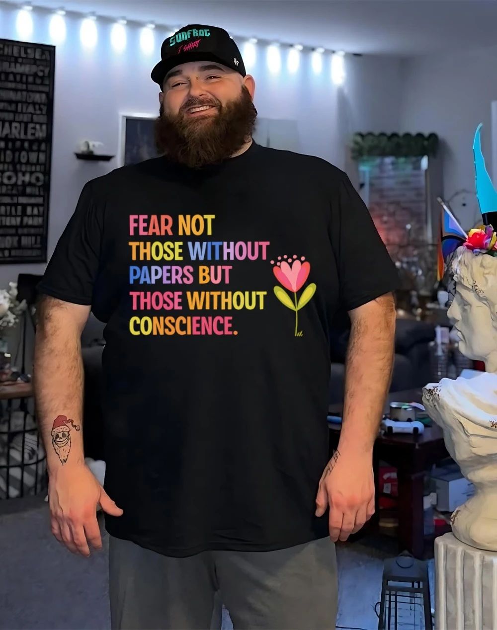 Fear not those without papers but those without conscience shirt