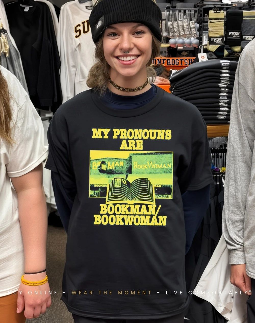 My Pronouns are BookMan BookWoman shirt