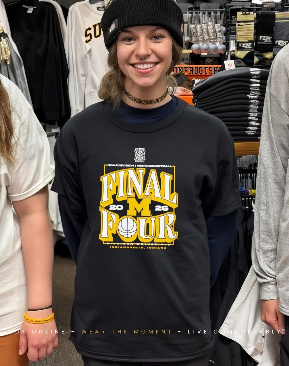 Michigan Wolverines NCAA Men’s Basketball Tournament March Madness Final Four ’26 shirt