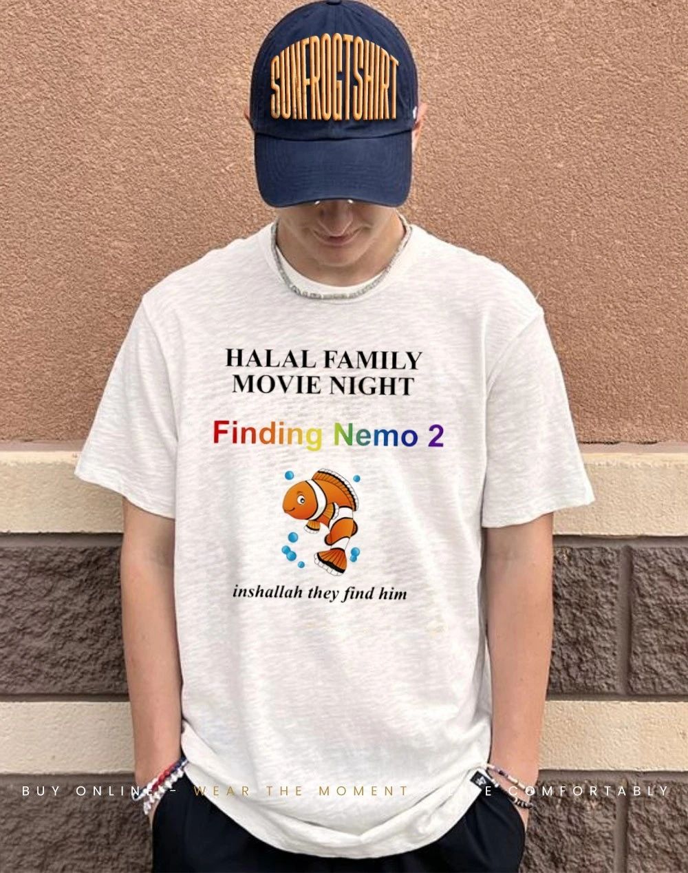 Halal Family Movie Night Finding Nemo 2 Inshallah They Find Him Shirt