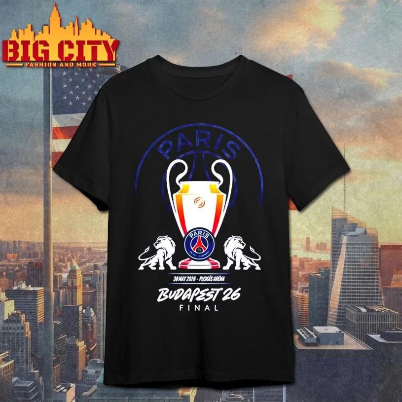 Paris Saint-Germain Versus Arsenal Budapest 26 UCL Final At Puskas Arena On May 30th Shirt