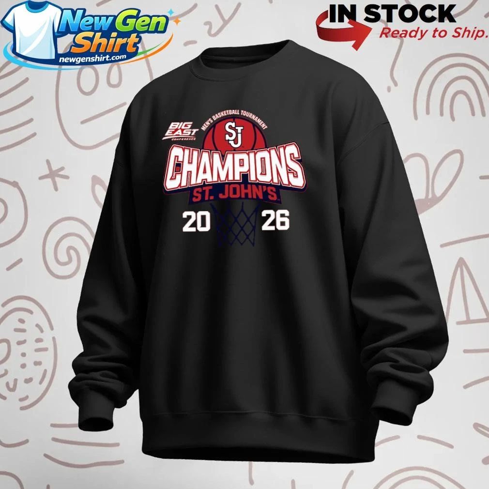 St. John’s Red Storm 2026 Big East Men’s Basketball Tournament Champions Shirt
