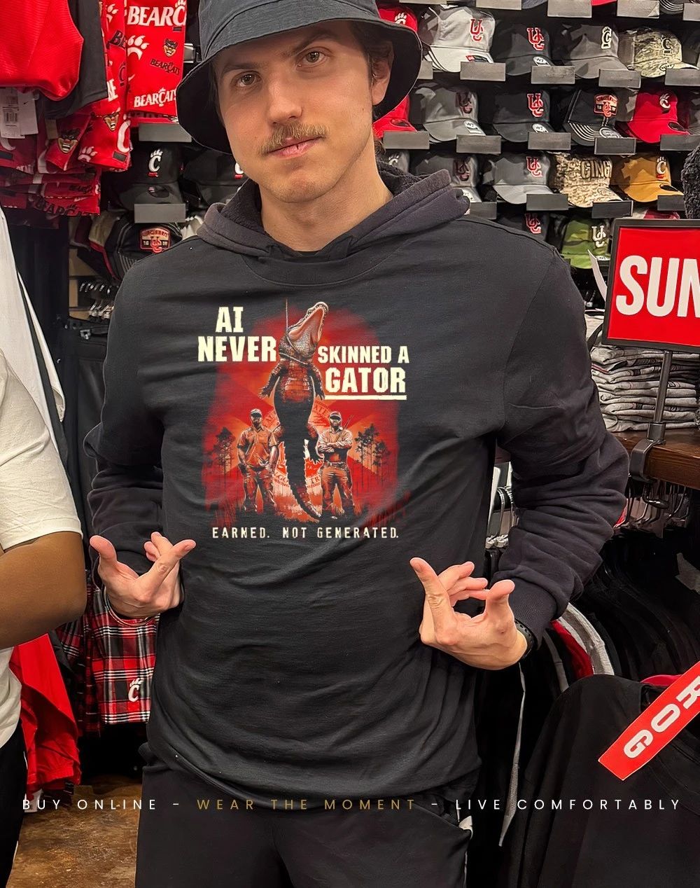 AI never Never Skinned a Gator shirt