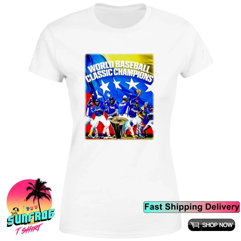 Venezuela baseball 2026 WBC Champion flag trophy shirt