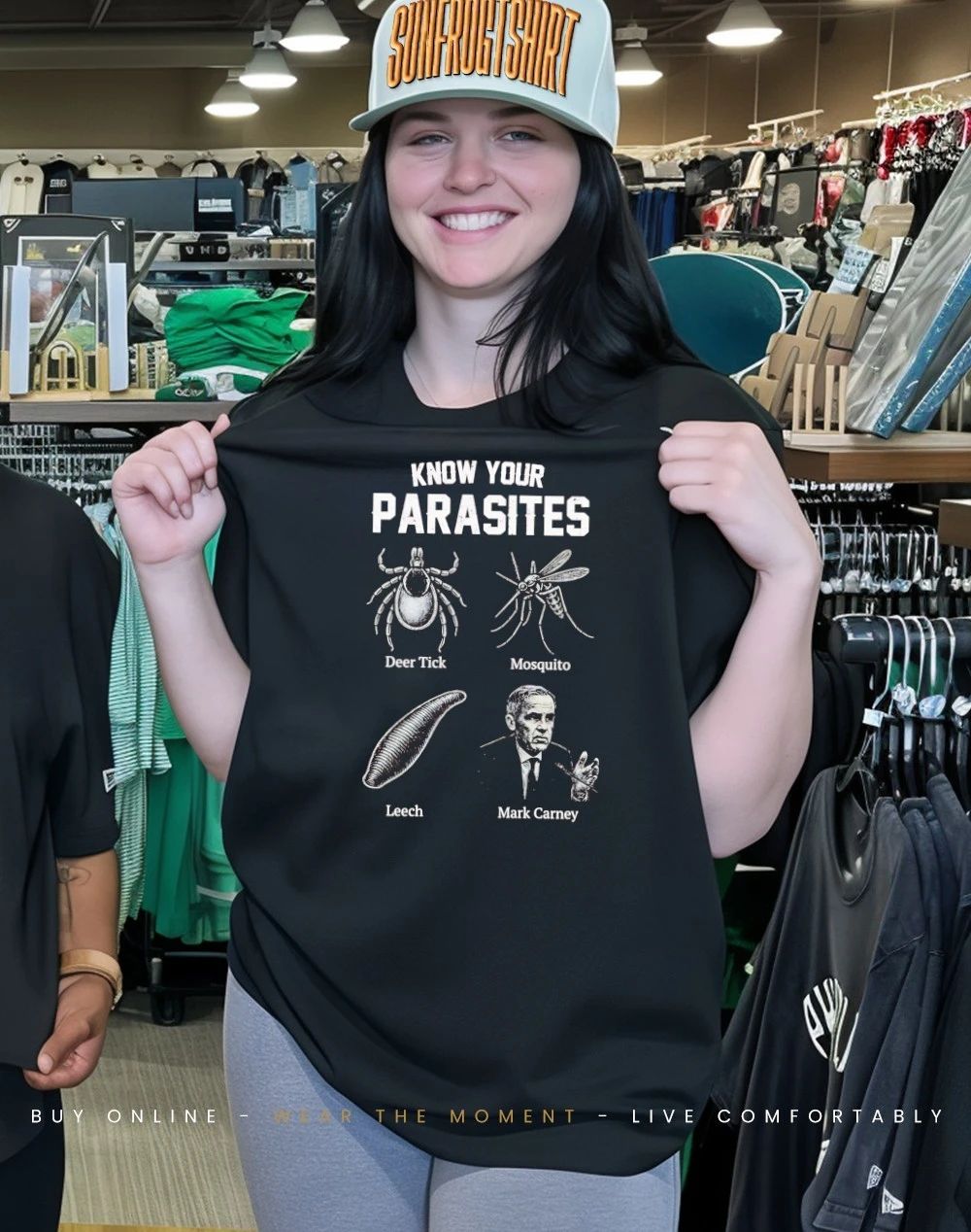 Know your parasites deer tick mosquito leech and Mark Carney shirt