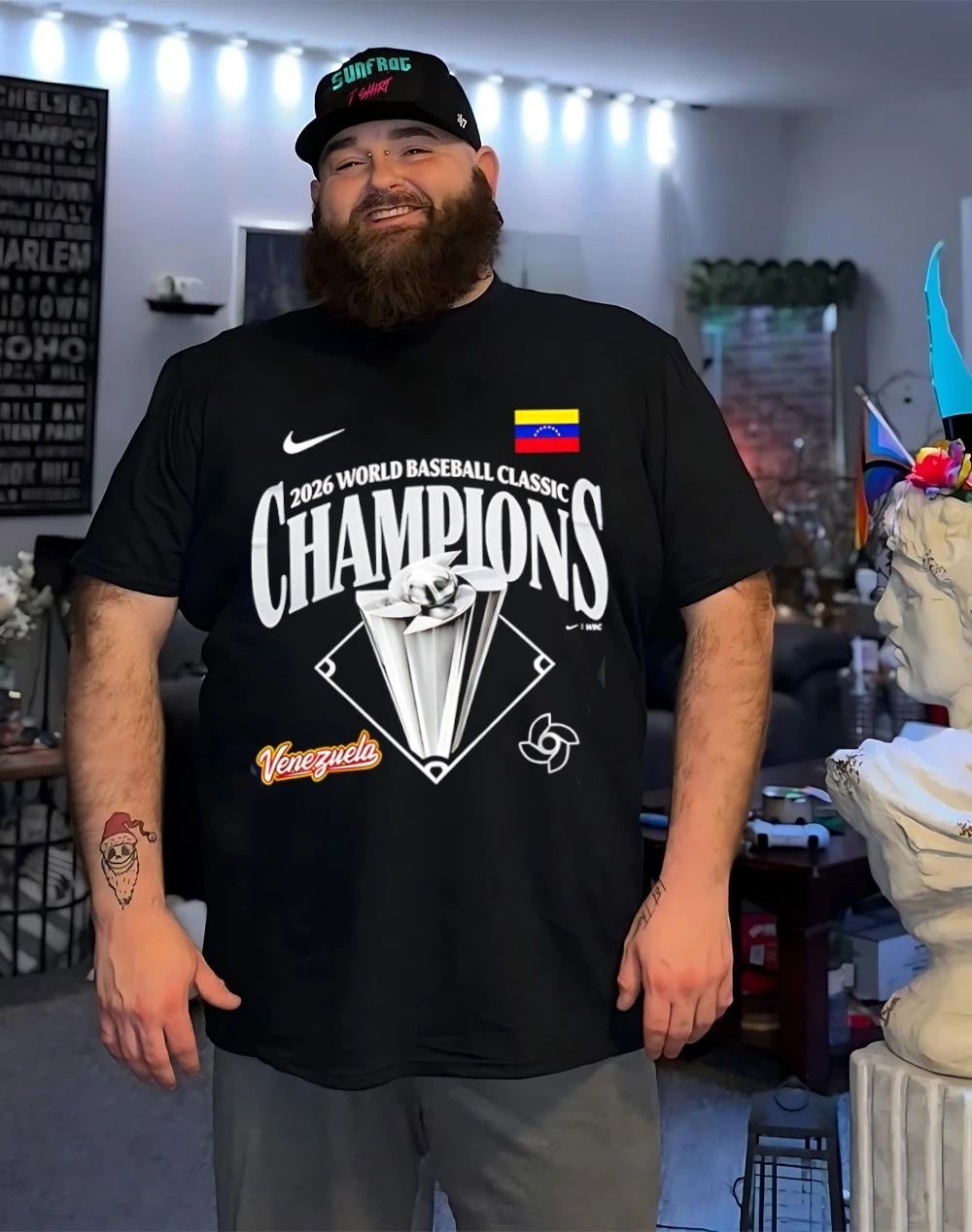 Venezuela Team 2026 World Baseball Classic Champions trophy shirt