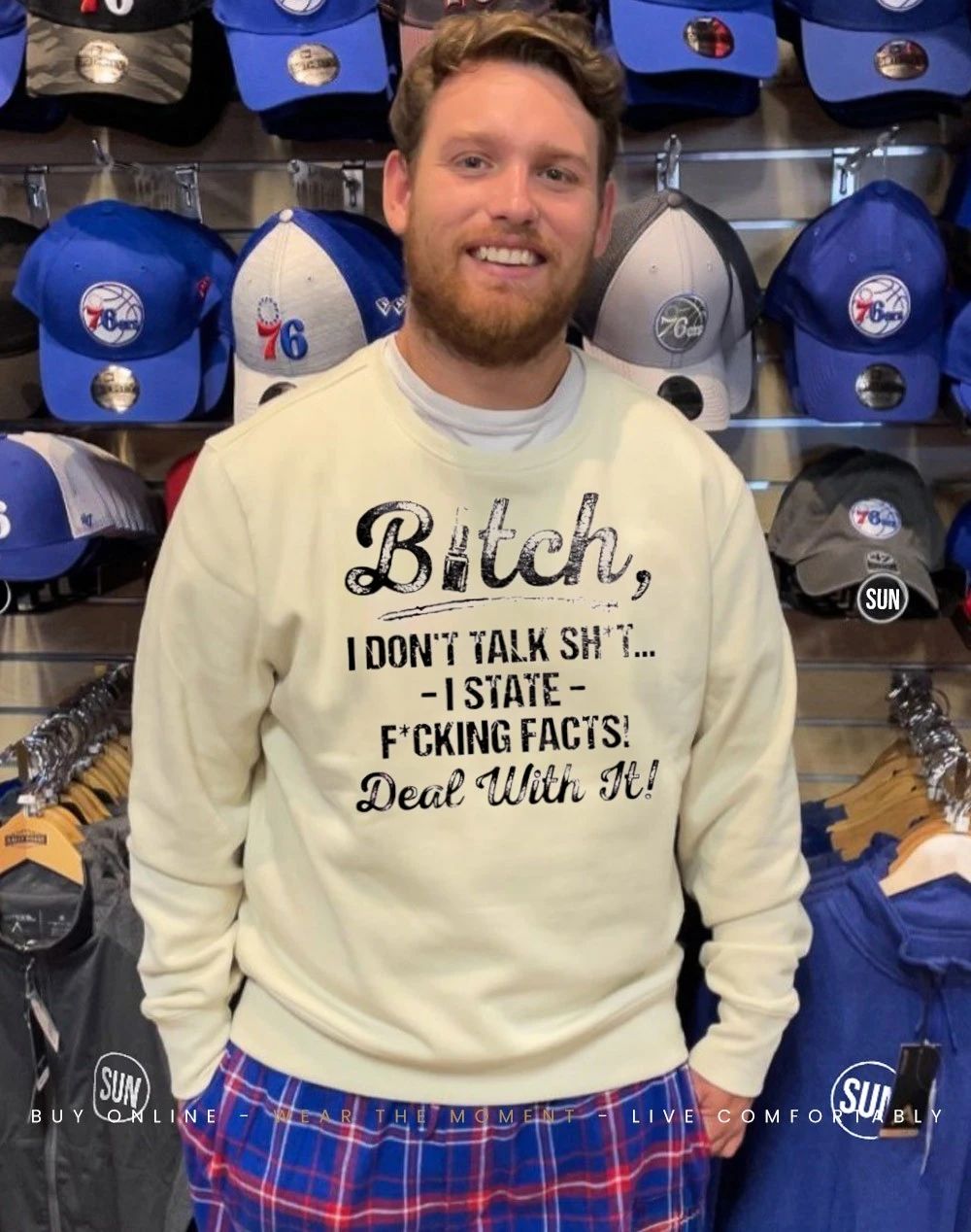Bitch I don’t talk shit I state fucking facts deal with it shirt