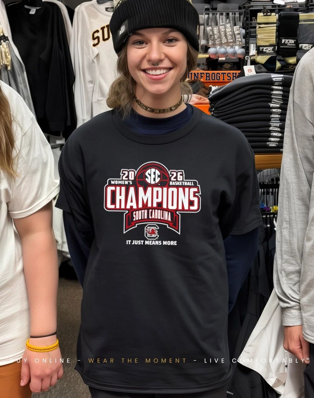 South Carolina Gamecocks 2026 SEC Women’s Basketball Regular Season Champions Locker Room