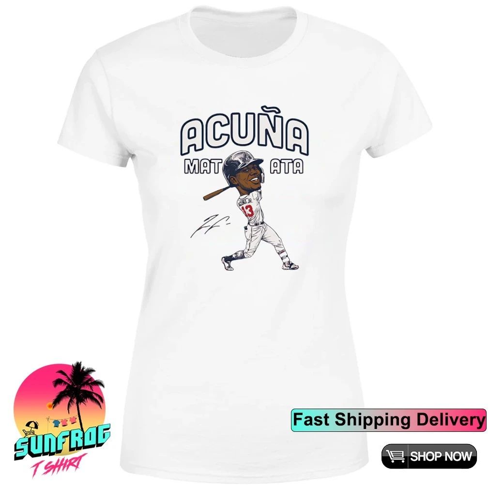 Ronald Acuña Atlanta Braves Acuna Matata caricature shirt