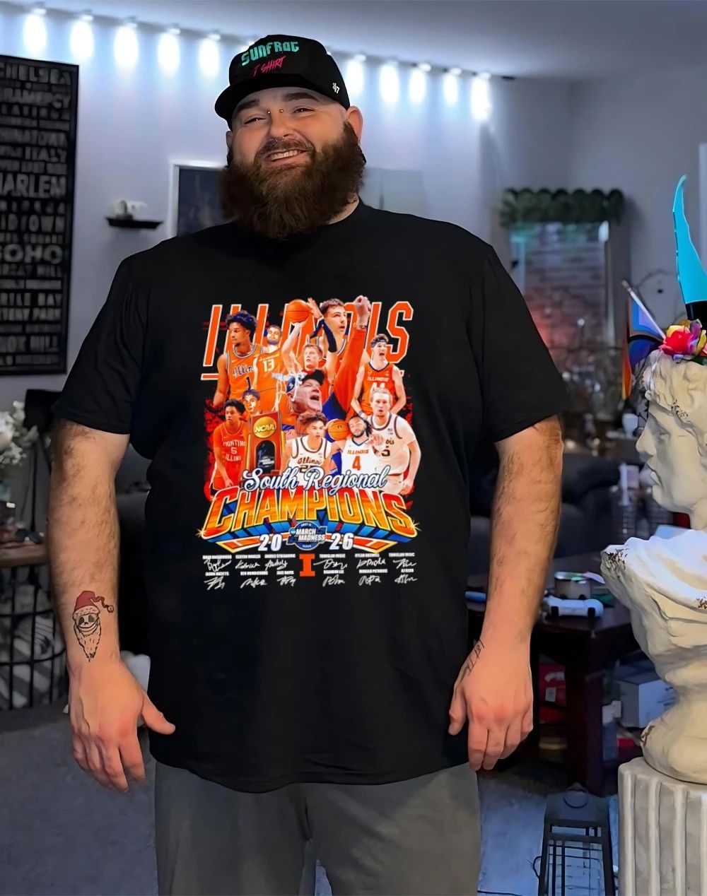 Illinois Fighting Illini’s 2026 South Regional Champions all team signature shirt