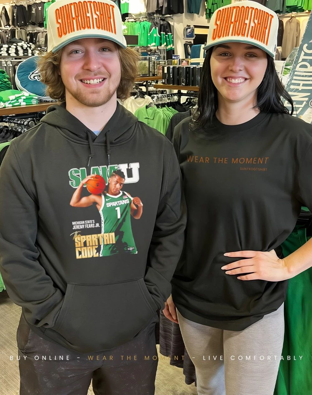 Jeremy Fears Jr Michigan State Spartans The Spartan Code SLAM U shirt