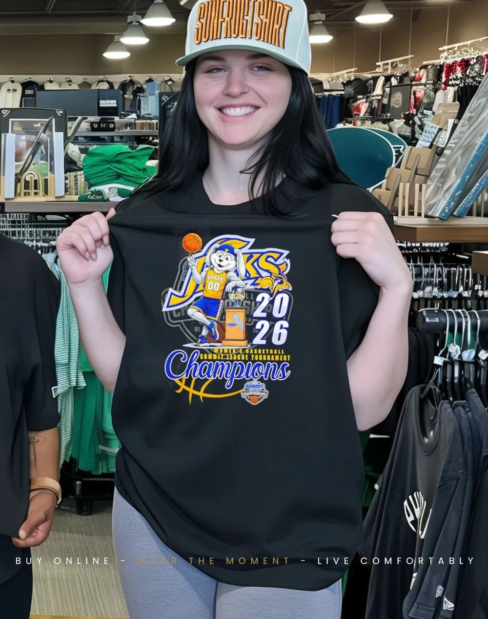 South Dakota State Jackrabbits 2026 Summit League Women’s Basketball Tournament Champions shirt