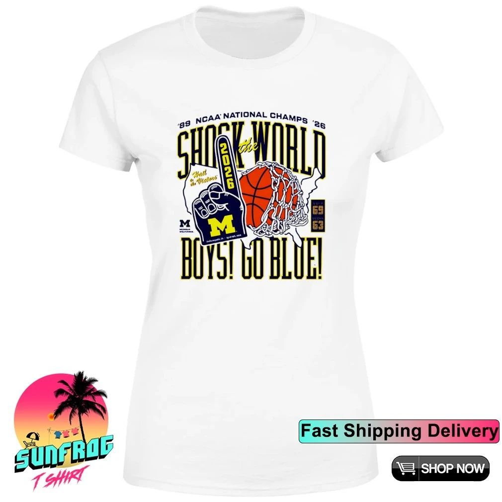 Michigan Basketball Shock The World Boys Two-Time National Champs shirt
