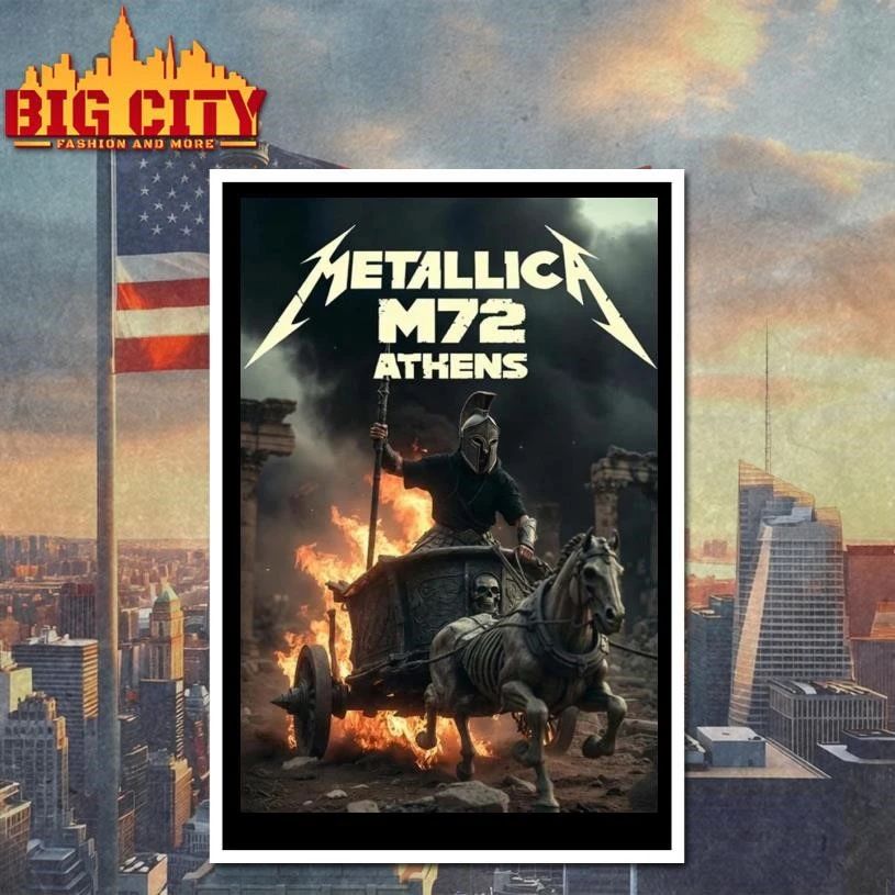Metallica Athens 2026 Wall Art M72 Tour Poster Shirt