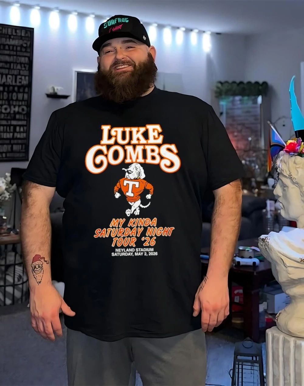 Tennessee Volunteers x Luke Combs My Kinda Saturday Night Tour 2026 shirt