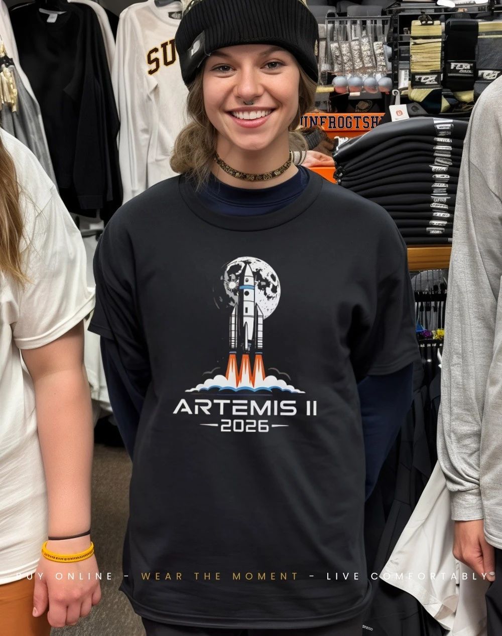 Artemis II Moon Launch 2026 NASA Space Fan Shirt