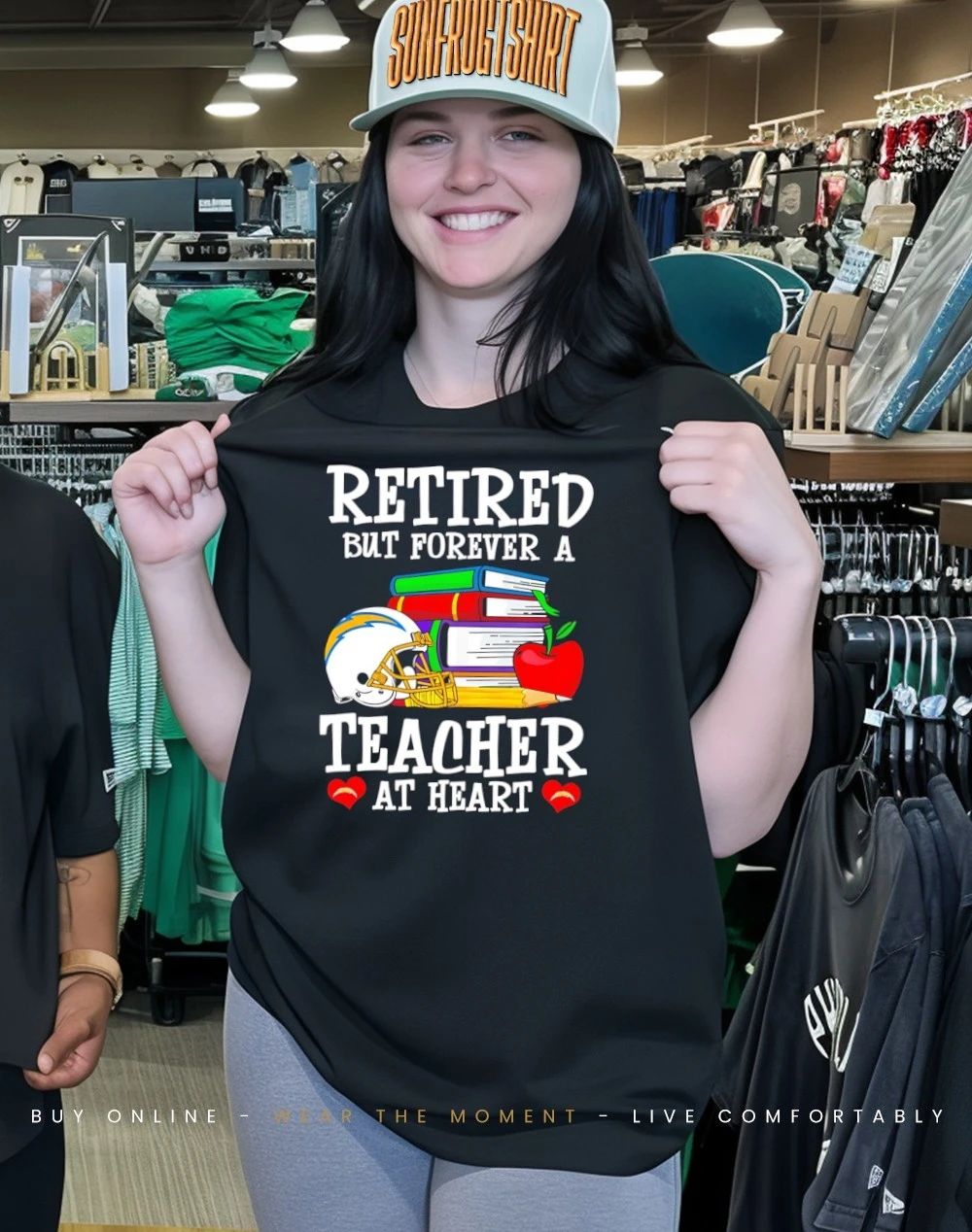 Los Angeles Chargers Retired But Forever a Teacher At Heart shirt