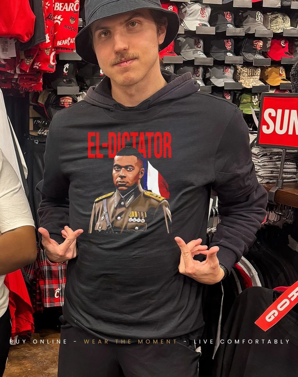 Kylian Mbappe El Dictator officer shirt