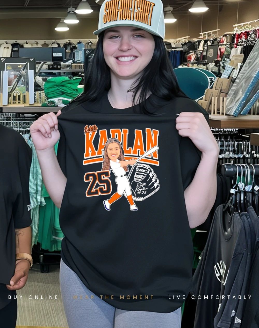 Edith Kaplan Virginia Softball caricature 2026 shirt