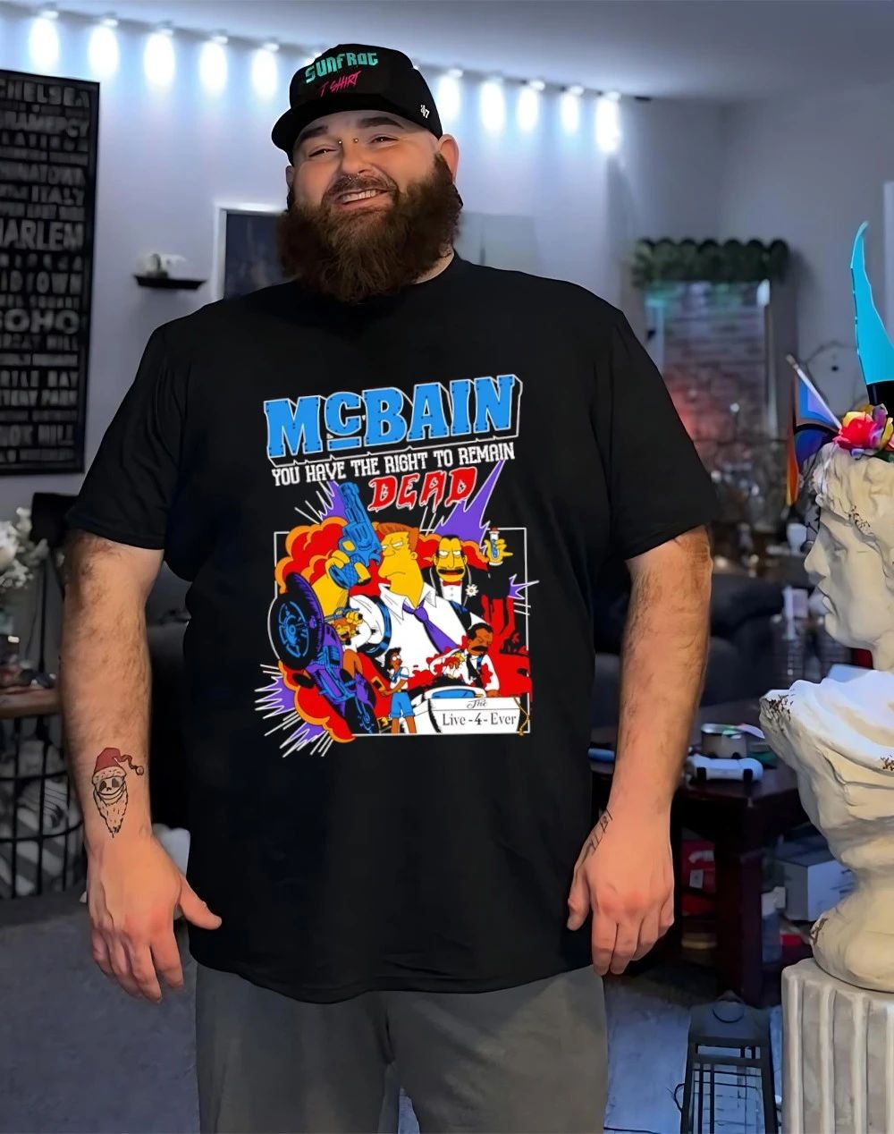 McBain you have the right to remain dead Simpsons shirt