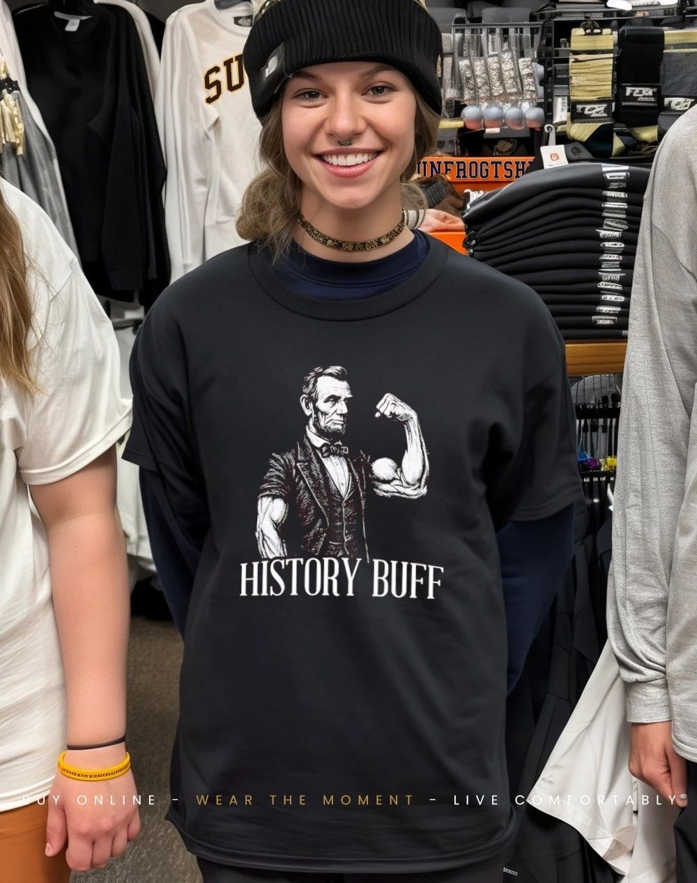 Abe Lincoln History Buff Graphic shirt