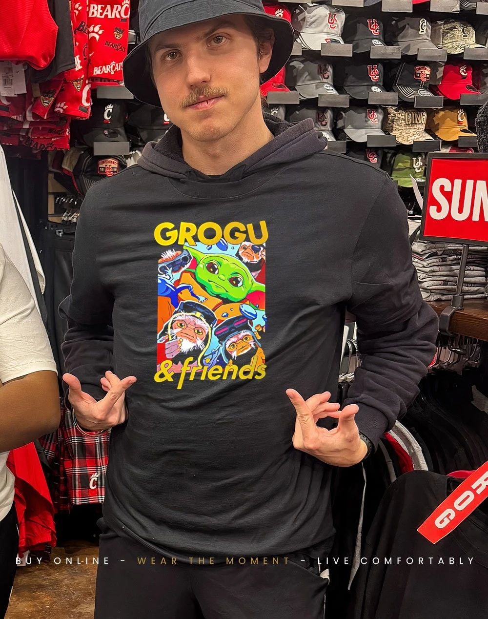 Grogu and Friends cartoon shirt