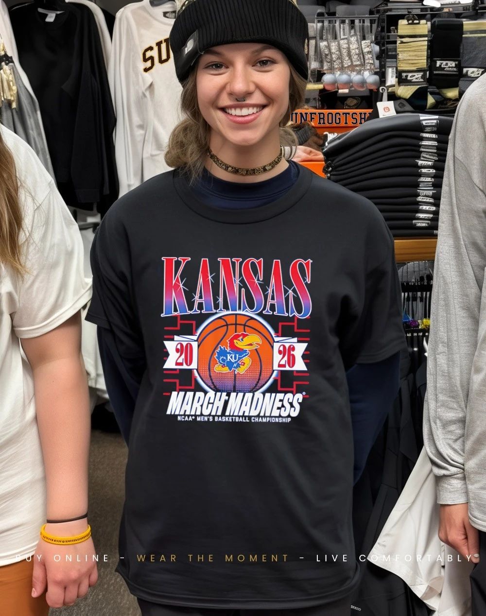 Kansas Jayhawks MBB 2026 March Madness logo shirt