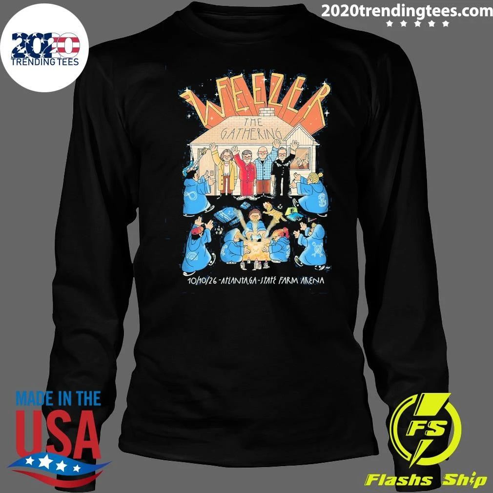 Weezer The Gathering Tour Atlanta GA 2026 Gig Poster At State Shirt