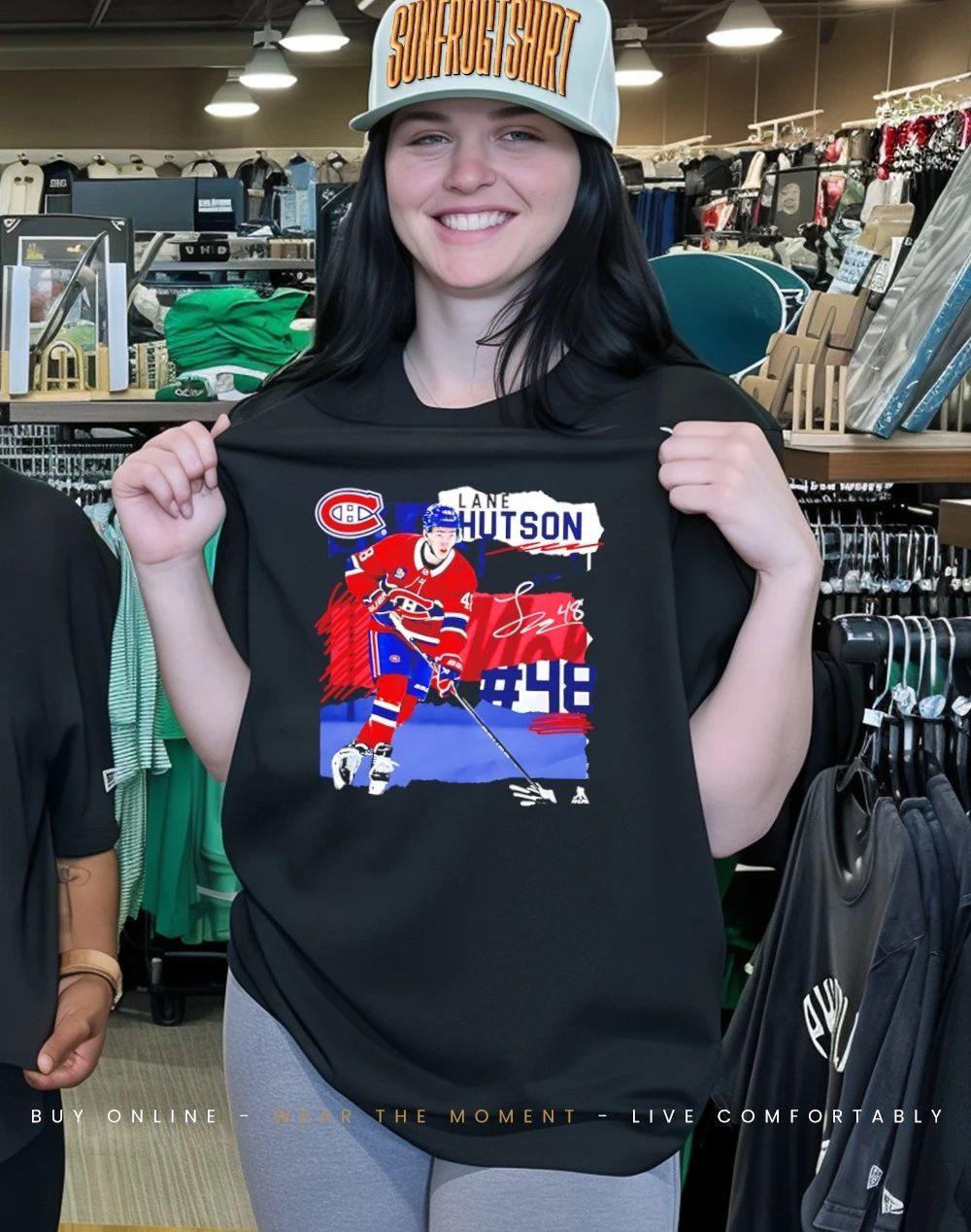 Lane Hutson Montreal Canadiens Fresh Ice signature shirt