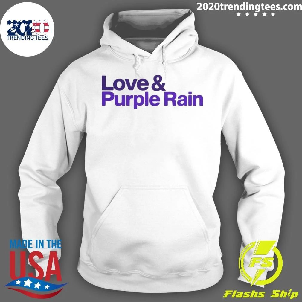 Minnesota Vikings Peace Love Purple Rain Shirt