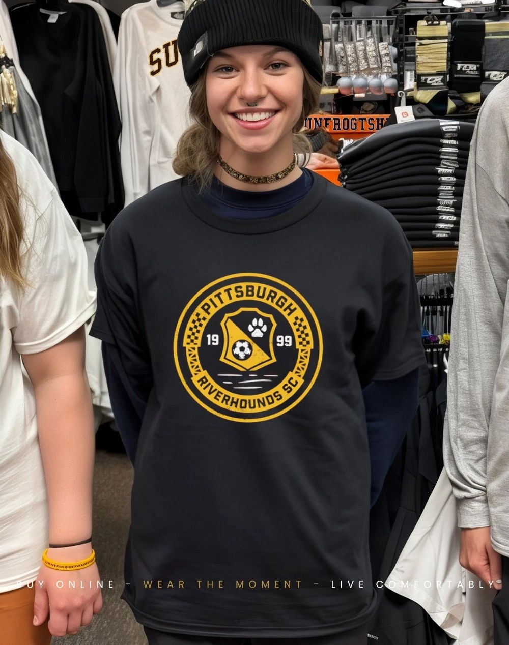 Pittsburgh Riverhounds SC Vintage Primary Logo shirt