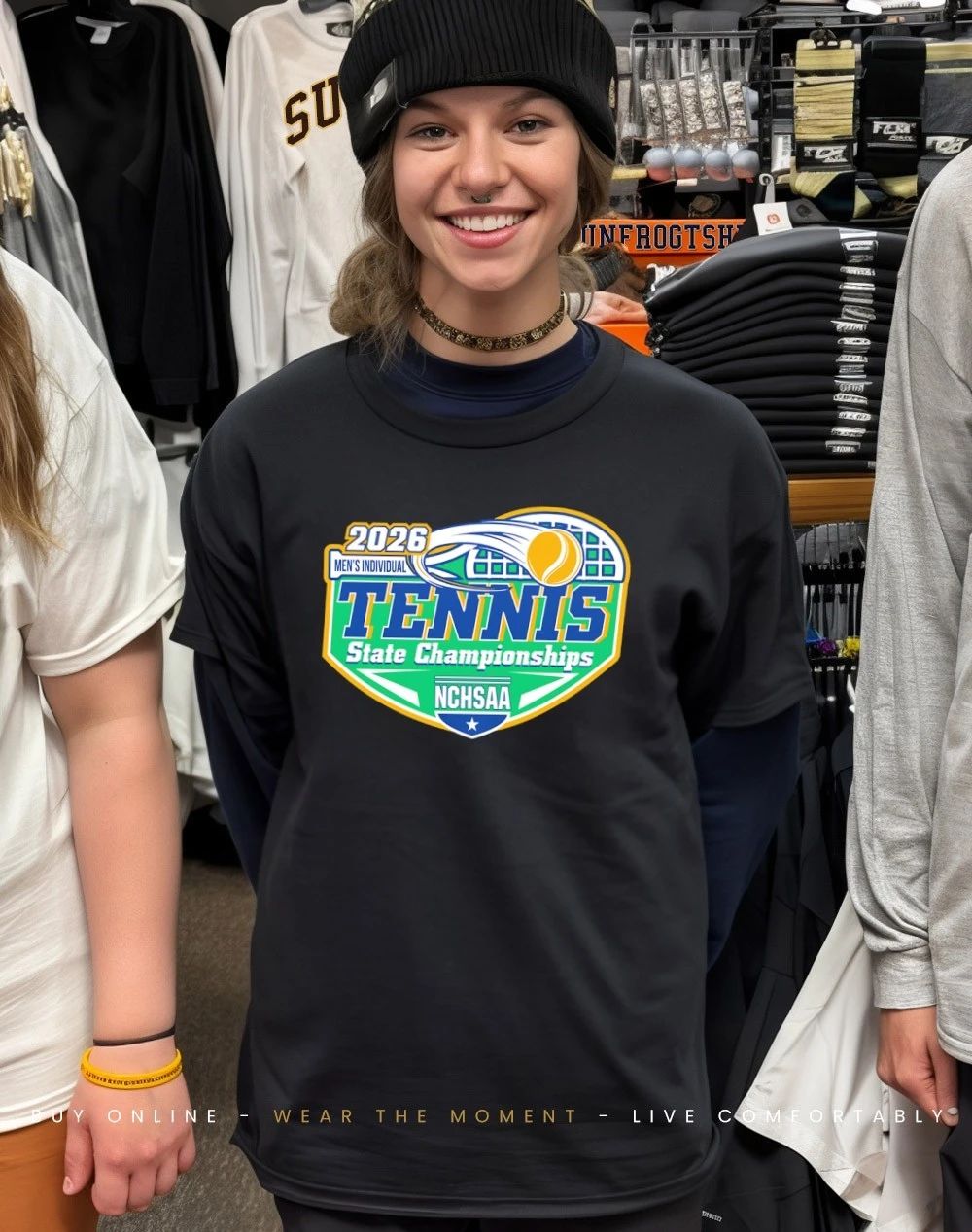 NCHSAA Tennis Men Individual State Championships 2026 logo shirt
