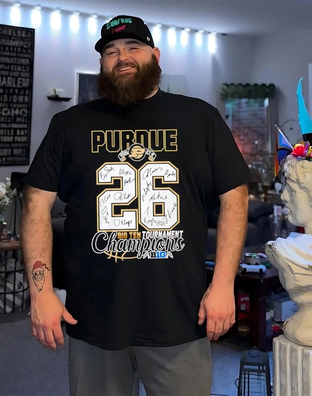 Purdue Boilermakers 2026 Big Ten Champions score signatures shirt