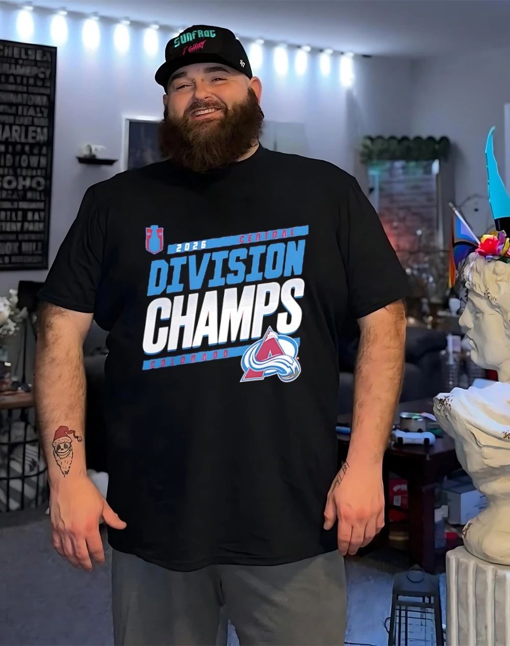 Colorado Avalanche 2026 Central Division Champions shirt