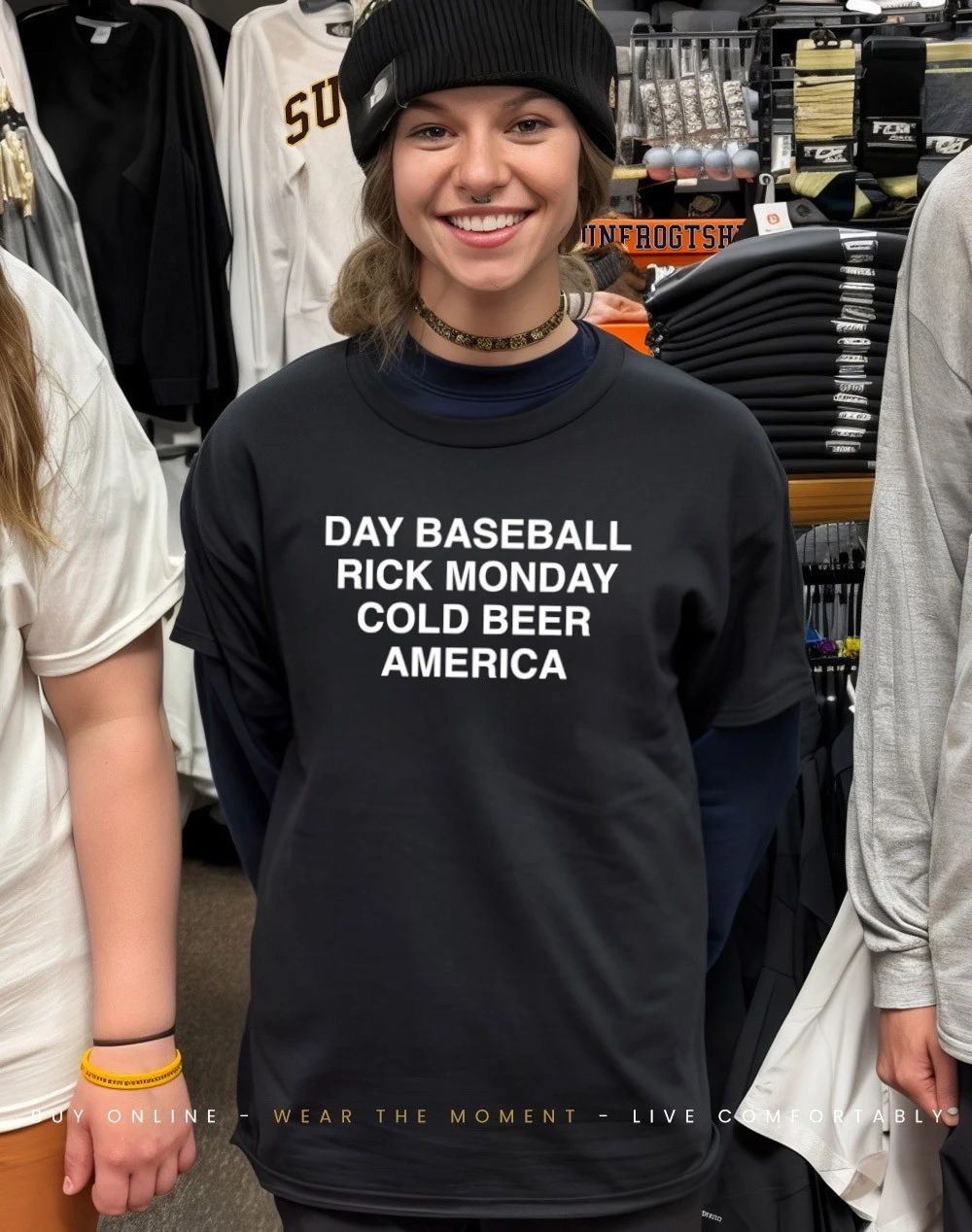 Day Baseball Rick Monday Cold Beer America Shirt